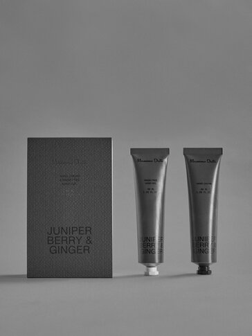 (40 ml) Juniper Berry & Ginger hand cream and cleansing gel pack