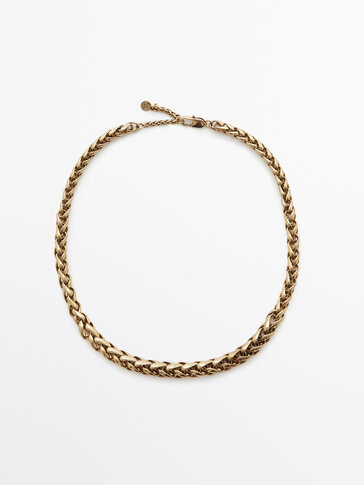 Gold-plated chain necklace