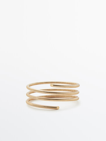 Limited Edition gold-plated spiral bracelet