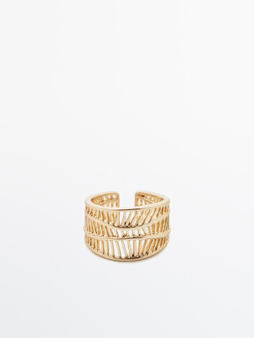 Gold-plated open ring