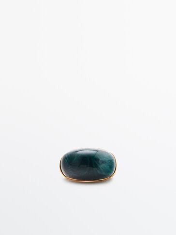 Gold-plated resin ring