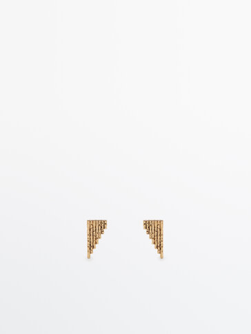 Pack of 3 gold-plated mini earrings