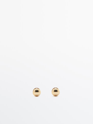 Small gold-plated earrings
