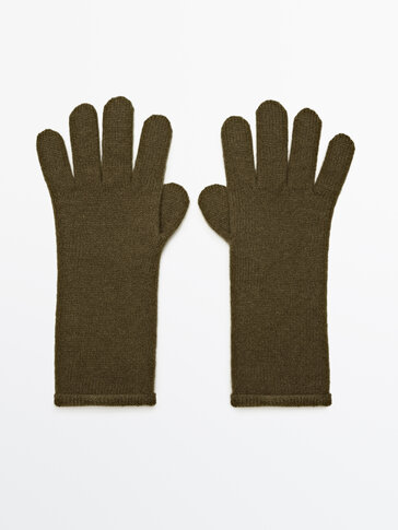 Wool and cashmere touch gloves
