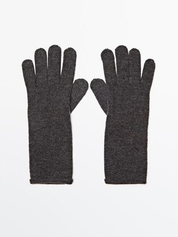Touch-handsker i uld og kashmir