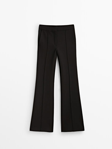 Massimo Dutti 7\/8-broek bruin zakelijke stijl Mode Broeken 7/8-broeken 