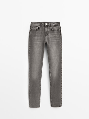 Skinny fit jeans met middelhoge taille