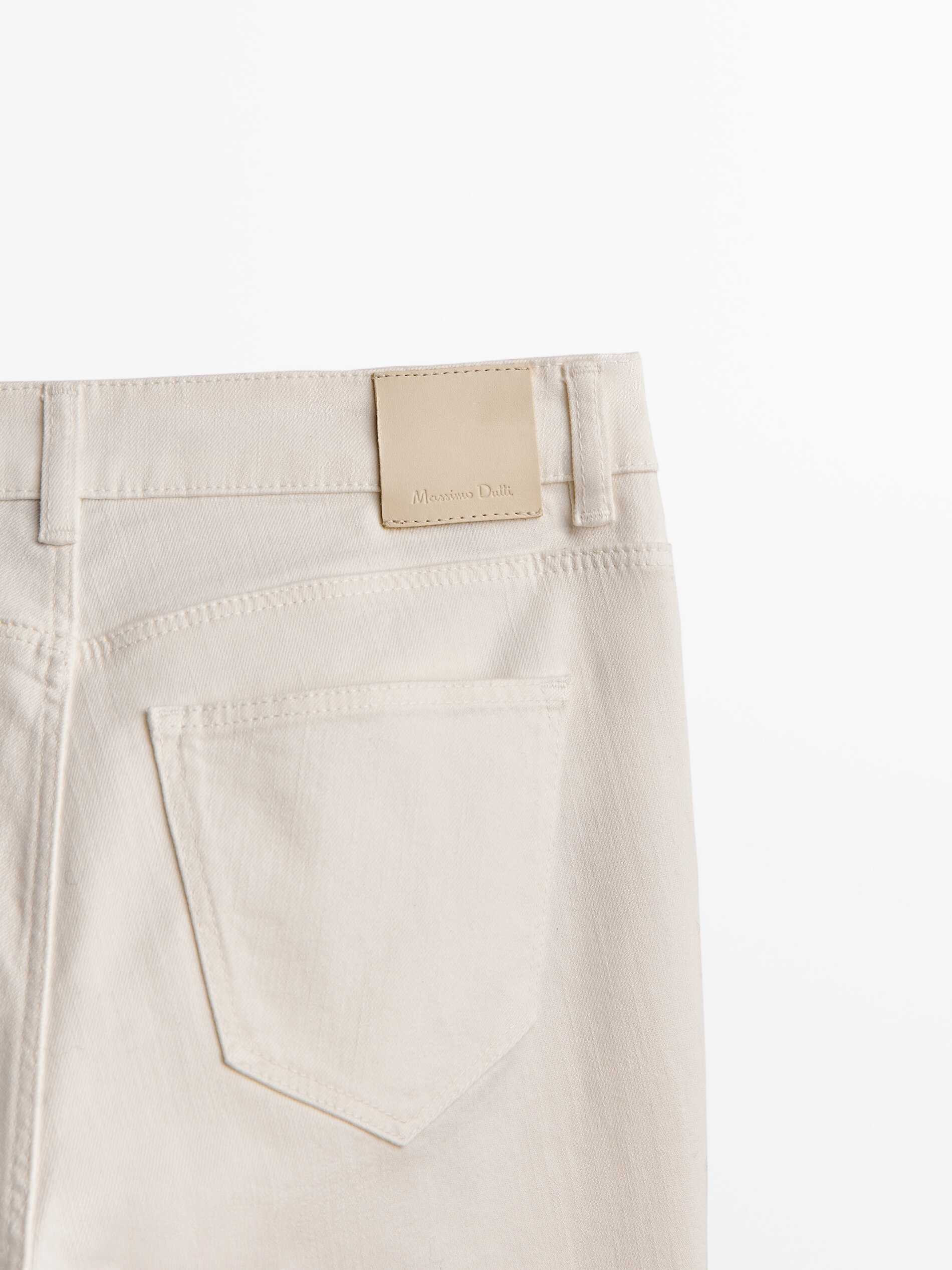 Massimo Dutti - Mid-waist slim-cropped-fit jeans
