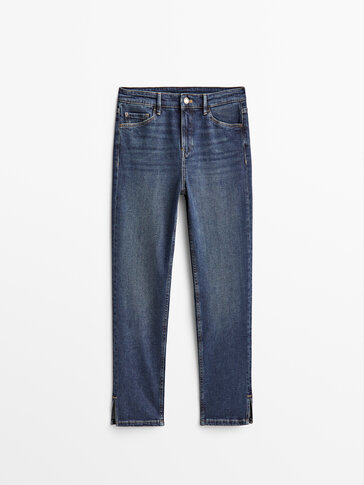 Brown 34                  EU WOMEN FASHION Jeans Waxed discount 100% Massimo Dutti Jeggings & Skinny & Slim 