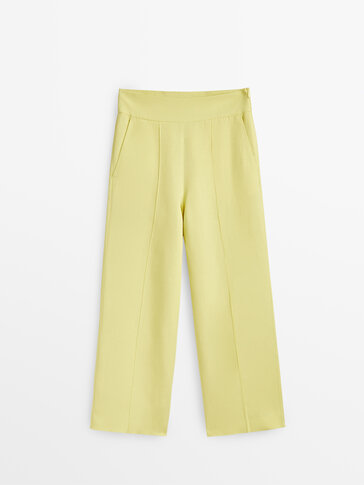 Culottes with central seam