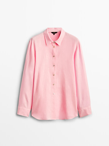 100% linen shirt - Massimo Dutti Hungary