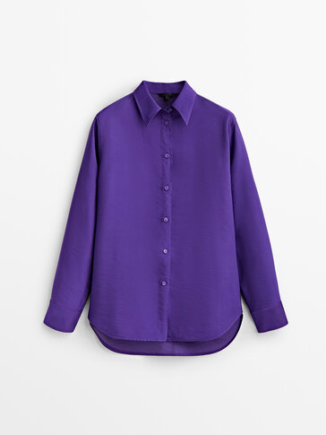 WOMEN FASHION Shirts & T-shirts NO STYLE discount 94% Massimo Dutti blouse Purple 38                  EU 