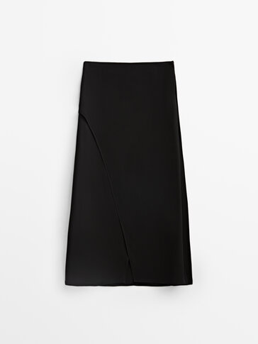 WOMEN FASHION Skirts Formal skirt Jean Blue 38                  EU discount 96% Massimo Dutti formal skirt 