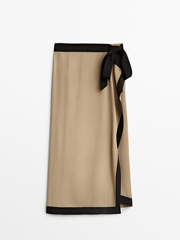 Brown S WOMEN FASHION Skirts Casual skirt Print discount 67% Massimo Dutti casual skirt 