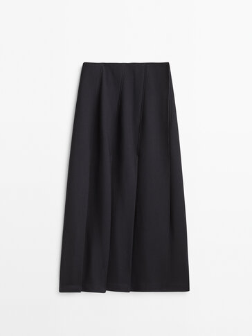 WOMEN FASHION Skirts Casual skirt discount 96% Blue 38                  EU Massimo Dutti casual skirt 