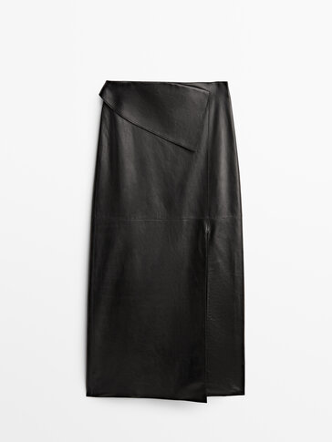 Duga kožna suknja Limited Edition