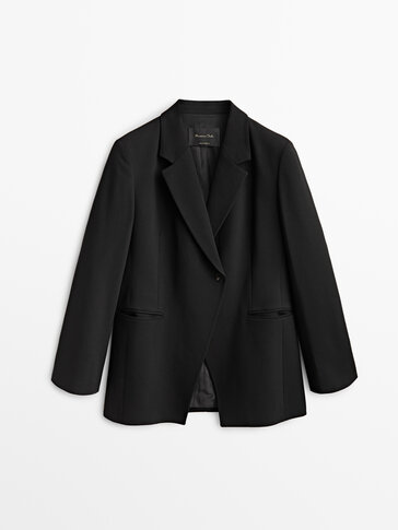 Black suit blazer