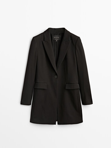 Black frock coat blazer