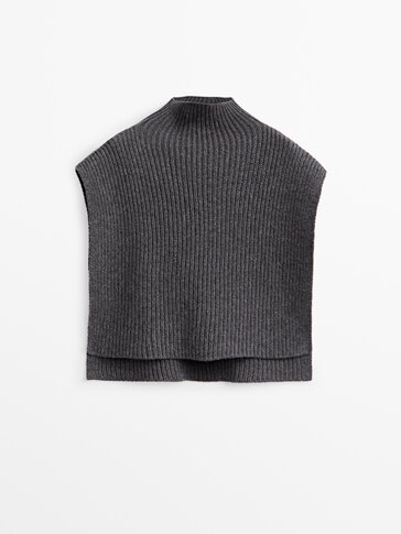 Wool and cashmere blend dickie