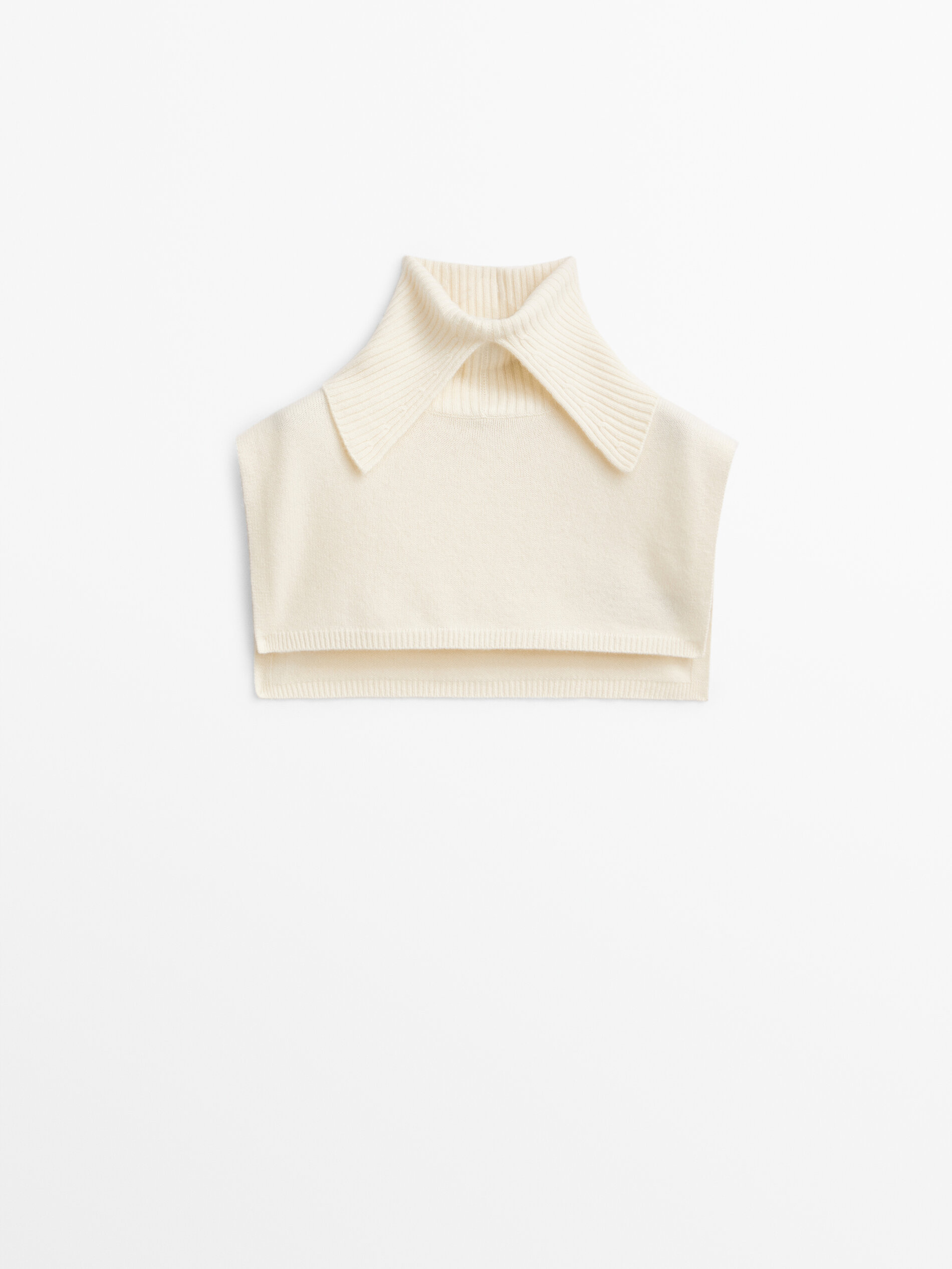 Massimo Dutti 100 Cashmere High Neck Chest Scarf Big Apple Buddy