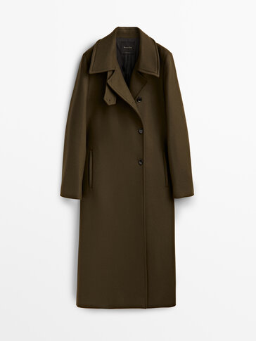 Moda Płaszcze Płaszcze przejściowe Massimo Dutti P\u0142aszcz przej\u015bciowy czarny W stylu casual 
