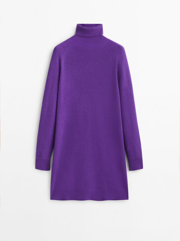 massimo dutti purple jumper