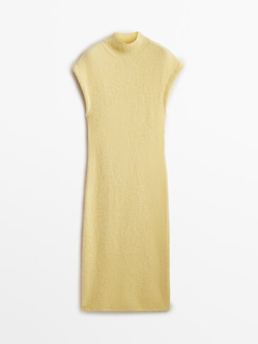 Megzta suknelė trumpomis rankovėmis – „Limited Edition“