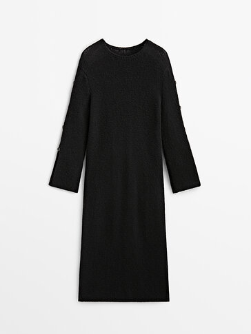 Knit dress with buttoned sleeves - Limited Edition