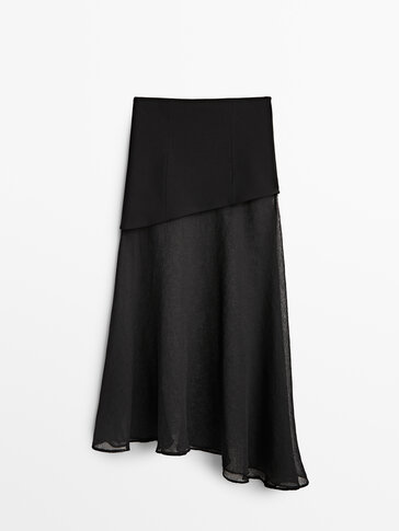 Длинная юбка из полупрозрачной ткани, Limited Edition