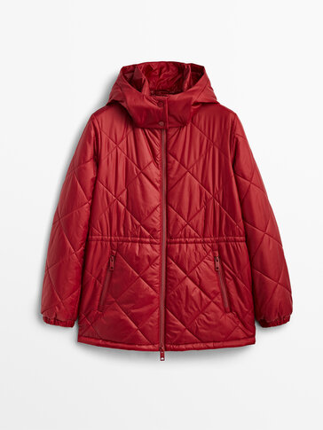 Quilted jacket with hood - Massimo 
