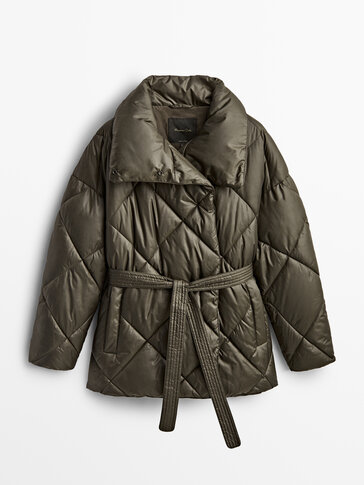 Double-breasted puffer jacket