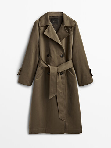 massimo dutti women's trench coat