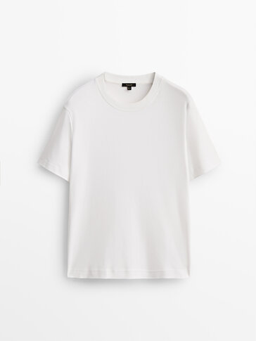 Massimo Dutti T-shirts en mailles tricot\u00e9es noir style d\u00e9contract\u00e9 Mode Hauts T-shirts en mailles tricotées 