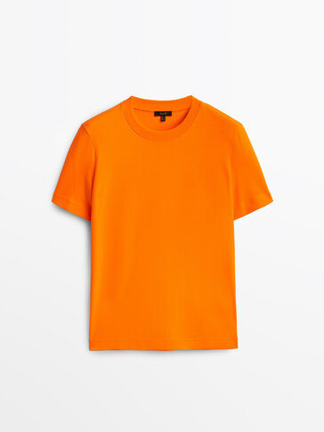 DAMEN Hemden & T-Shirts Stricken Beige S Massimo Dutti T-Shirt Rabatt 92 % 