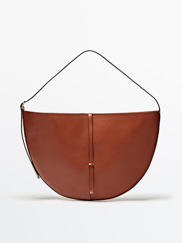 Brown Single discount 85% WOMEN FASHION Bags Print Massimo Dutti Handbag 