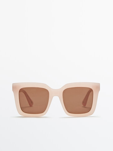 Farvede, firkantede solbriller