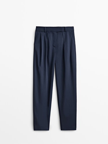 Wool darted suit trousers - Studio