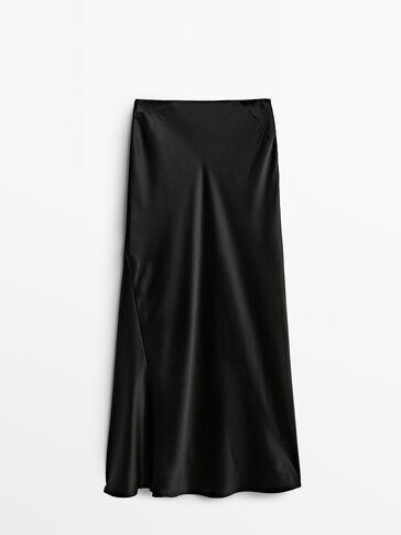 Long flowing silk skirt - Studio
