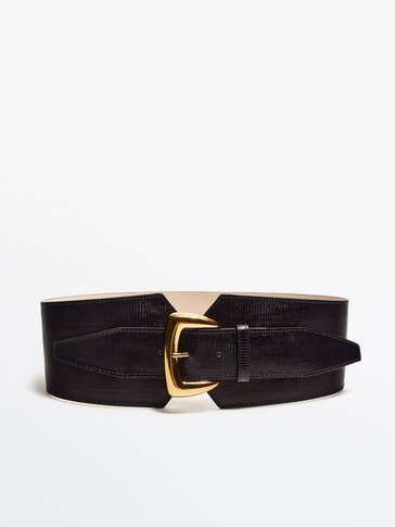 Nappa leather sash belt - Studio