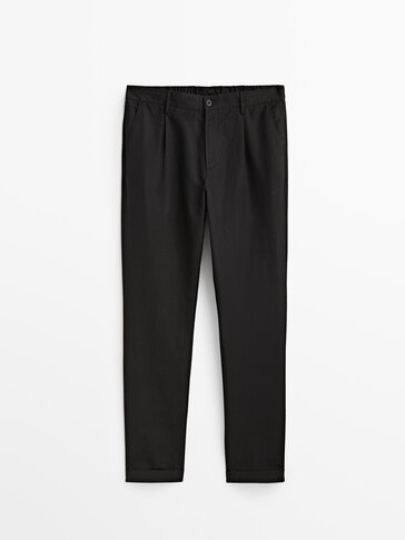 Darted jogging fit trousers