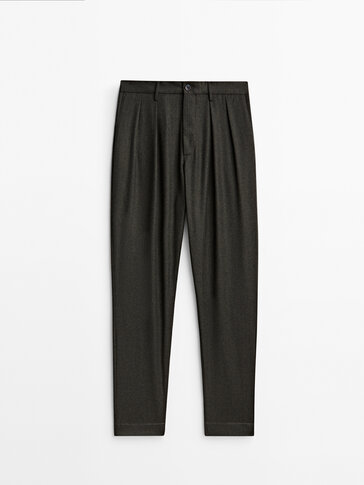 Relaxed-fit wool chino trousers - Limited Edition