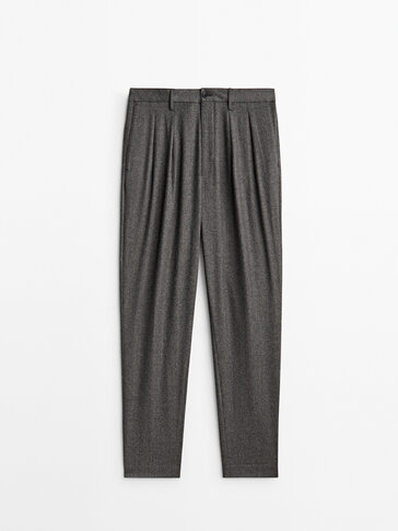 Pantalons xinesos llana relaxed fit Limited Edition