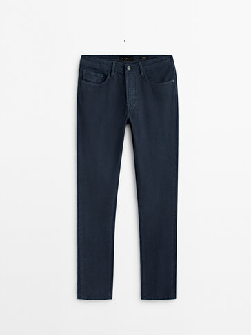 Tapered-fit moleskin jeans
