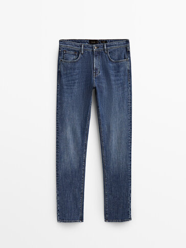STONE-WASHED-JEANS IM SLIM-FIT