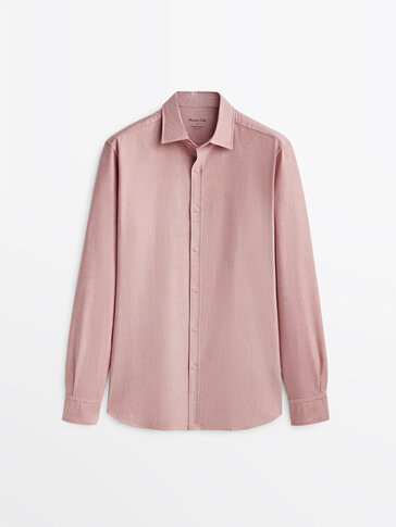 Slim-Fit-Hemd aus Oxford-Baumwolle im Washed-Look