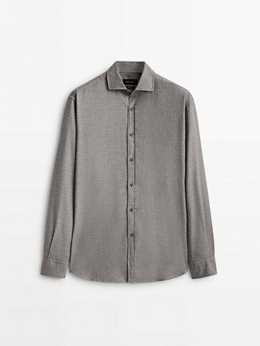 Slim-Fit-Hemd aus Oxford-Baumwolle
