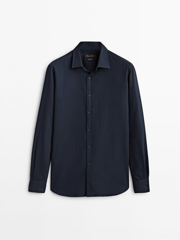 Teksturēts krekls ‘regular fit’ tumši zilā krāsā
