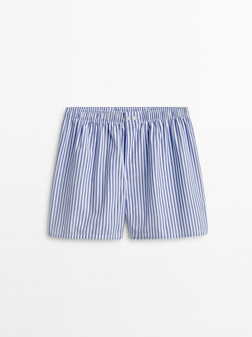 Striped boxer shorts