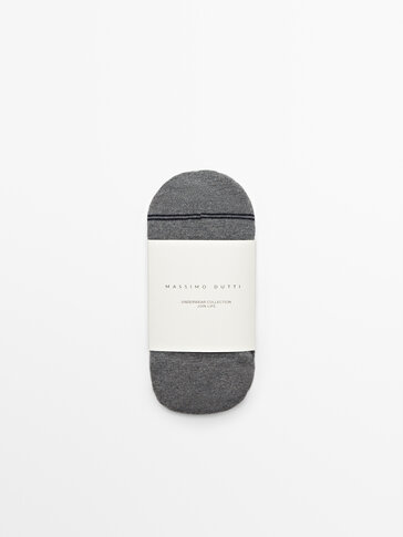 Pack of 3 cotton no-show socks