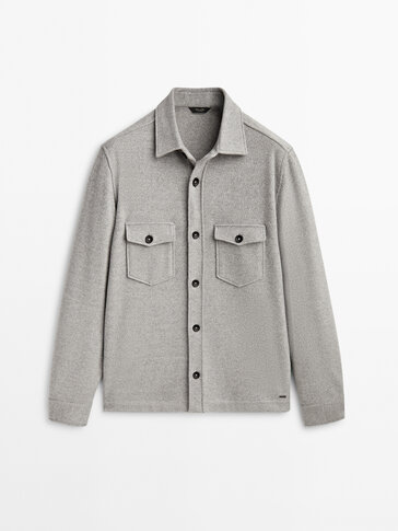 Cotton overshirt with pockets